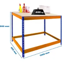 Simonwork (bancos De Trabajo) Bancada De Trabalho Bt0 Basic 900x1200x600 Mm