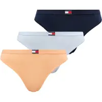 Tommy Hilfiger Tanga Uw0uw06139 3 Unidades