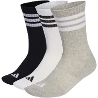 Adidas Meias de desporto '3-Stripes Cushioned Crew 3 Pair Pack' taupe / preto / branco