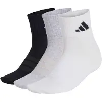 Adidas Meias de desporto 'ESS' acinzentado / preto / branco