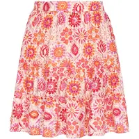 IZIA Saia bege claro / laranja escuro / rosa / rosa claro