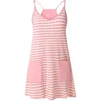 Imily Bela Vestido rosa claro / branco