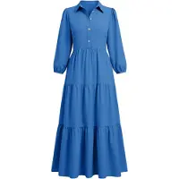 Imily Bela Vestidos camiseiros azul