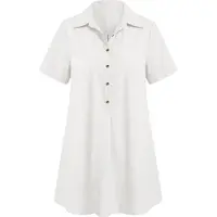 Imily Bela Vestidos camiseiros branco