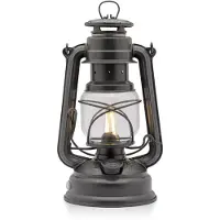 Feuerhand Baby Special 276 Metallic Grey, 276-LED-MG, LED lanterna de tempestade