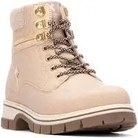 Xti para mulher. 14463102-BEIGE Botins 144631 bege (39), Plano, Zíper, Casual