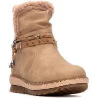 Refresh para mulher. 17325003-BEIGE Botins 173250 bege (39), 3 a 5cm, Zíper, Casual