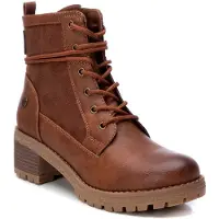 Refresh para mulher. 17014502-CAMEL Botas de tornozelo 170145 castanhas -Altura do calcanhar: 5cm (36), Marrom, 5 a 8cm, Zíper, Casual