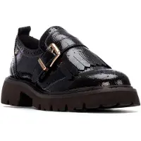 Carmela para mulher. 16259402-GRIS Sapatos de couro 162594 cinzento escuro (36), Plano, Nenhum, Casual, Cinza