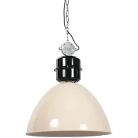 Steinhauer Candeeiro suspenso Frisk, cor creme, Ø 50 cm, metal, E27