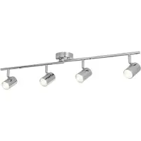 Searchlight Projetor de teto LED Rollo, quatro luzes, cromado