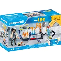 Playmobil Pesquisadores Com Jogo De Construção De Robôs