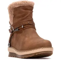 Refresh para mulher. 17325002-CAMEL Botins 173250 castanhos (36), Marrom, 1 a 3cm, Zíper, Casual