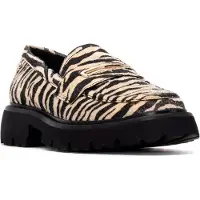 Carmela para mulher. 16254506-CEBRA Mocassins 162545 estampados (35), Plano, Nenhum, Casual, Animal print, Clássico