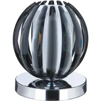 Searchlight Candeeiro de mesa de garra com função tátil, sombra fumada