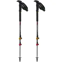 Guidetti - Bastões caminhada / trekking - T3 Light Grenat para Unissexo - Preto