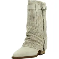 Alpe para mulher. 527611 Botas de couro bege Dua (39), 3 a 5cm, Zíper, Casual