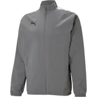 Puma Casaco de treino 'TeamLiga' cinzento / preto / branco