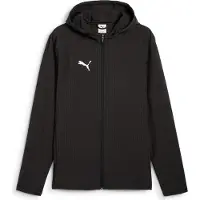 Puma Casaco de treino 'TeamAdditions' preto / branco