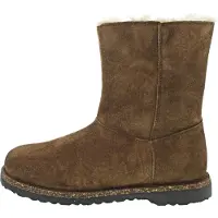 Birkenstock Botinhas Uppsala Zip Shearling Suede Leather Narrow