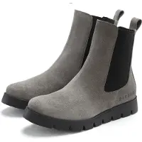 Elbsand Botas chelsea cinzento / preto