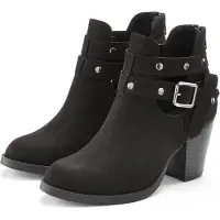LASCANA Botas pelo tornozelo preto