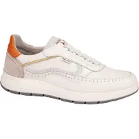 Pikolinos para homem. M7W-6423C1 Ténis de couro Salamanca branco (46), Plano, Cordão, Casual