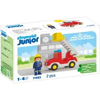 Playmobil Junior: Caminhão De Bombeiros