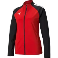 Puma Casaco de treino 'Team Liga' vermelho escuro / branco