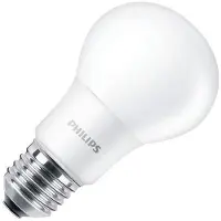 Philips Pack x5: Lâmpada LED E27 A60 mate redondo 3000K 13W (100W) -
