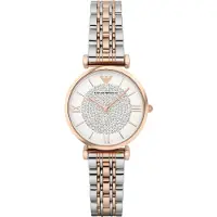 Giorgio Armani Relógios analógicos 'AR1926' ouro rosa / prata / branco