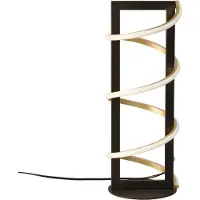 Fischer Leuchten Candeeiro de mesa LED Gwen, preto, altura 45 cm, CCT, regulador de intensidade