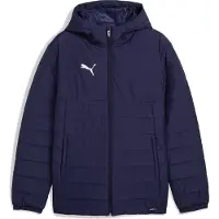Puma Casaco de inverno 'TeamAdditions' azul escuro / branco