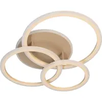 FISCHER&HONSEL GMBH Candeeiro de teto LED Gelder, 60 cm, cinza/areia, RGBW, CCT