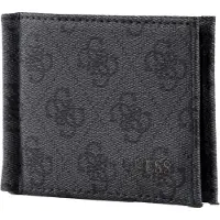 GUESS , Vezzola, carteira de tecido, porta-moedas, SMVEZLLEA23, preta, para homem