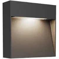 LUCANDE Candeeiro de parede exterior Noreia, antracite, 13 cm, IP65, G9