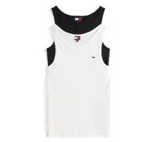 Tommy Hilfiger Camisa 'Tommy Flag Extra Slim Tank' preto / branco