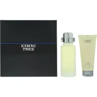 Iceberg Conjunto : Twice Eau De Toilette Para Homem 125 ml + Twice Gel de Duche Hidratante Para Todos os Tipos de Pele 100 ml