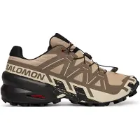 Salomon - Sapatilhas trail - Speedcross 6 M Natural/Black para Homem - Tamanho 42 - Castanho