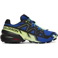 Salomon Sapatilha de corrida 'Speedcross 6' azul / amarelo limão / preto
