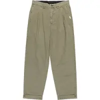 Element - Calças - Big Pleated Chino Kalamata para Homem - Tamanho 28 US - Caqui