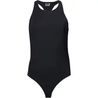 EA7 para mulher. 7W001122_AF12625 Body em tecido técnico elástico Logo Series preto (XL), Casual, Homewear, Poliamida