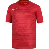 Mizuno Camisa funcionais vermelho / vermelho escuro / branco