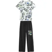 Cool Club Pijama preto / branco