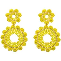 IZIA Brincos amarelo