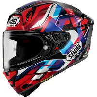 Shoei X-SPR Pro Valion TC-10 Capacete Integral Vermelho/Branco/Azul L