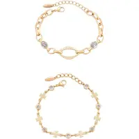 Faina Pulseira ouro / transparente