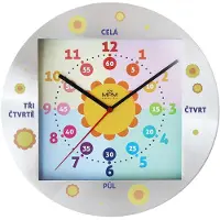 MPM quality Orologio da parete in metallo per bambini Explore E01.4354.71.B