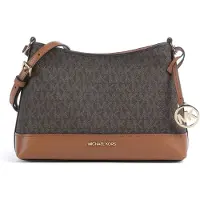Michael Kors Mala de ombro 'Andie' castanho / caramelo / preto