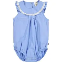 Müsli Macacão/Body azul / branco